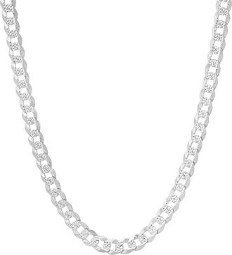 Queen Jewels Diamond Cut Cuban Necklace in Silver at Nordstrom Rack