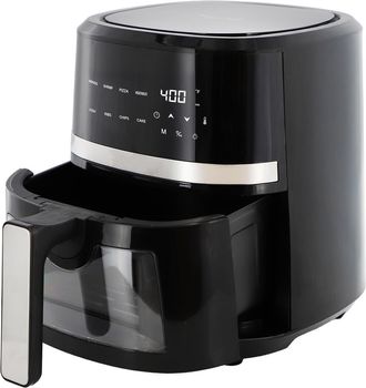 MegaChef 4 Quart Digital LED Display Electric Air Fryer with Transparent Window in Black with 125 Piece Paper Liners at Nordstrom