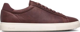 Clae Mens Bradley Shoes In Cocoa Leather