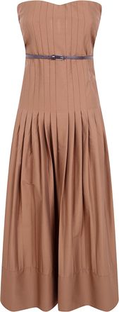 Semicouture Brassiere Popeline Cotton Dress