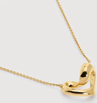 Monica Vinader Gold Infinity Heart Chain Necklace