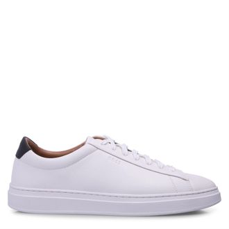 HUGO BOSS Mens Boss Kieran Leather Trainers in Natural