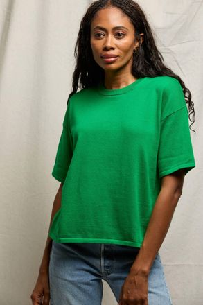 perfectwhitetee Yvonne Sweater In Grass