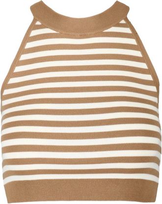 Max Mara Tops, Dames, Veelkleurig, L, Polyester, Tenna Top in Viscose-Polyester Mix