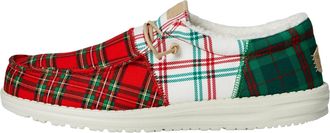 Hey Dude Mens Hey Dude Wally Tri Tartan Plaid Red / White / Green 43472-78Q