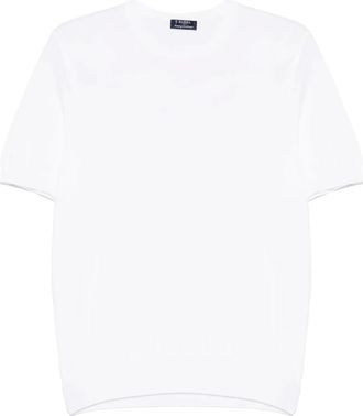 Barba fine-knit T-shirt - White