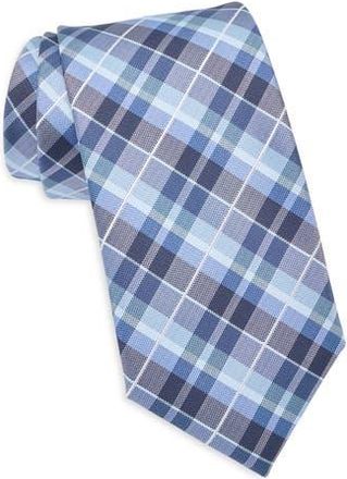 Tommy Hilfiger Moura Plaid Tie in Navy at Nordstrom Rack