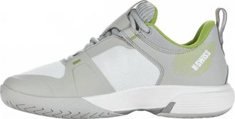 K-Swiss Womens Ultrashot Team Tennis Shoe In Gray Violet/white/lime Green