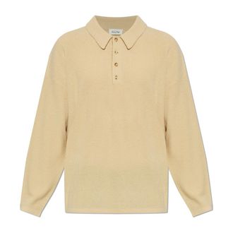 American Vintage American Vintage, V-neck Knitwear, male, Beige, Size: XL Raxow Wool Polo