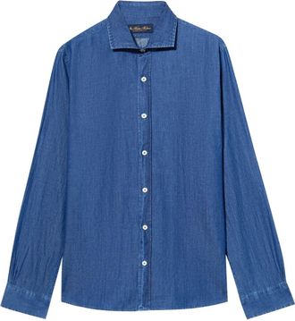 Brooks Brothers Denim overhemd - Blauw