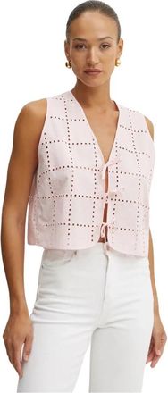 IVY OAK Tala Vest - Dames - Bodywarmers - Roze - XL - Katoen - Jassen