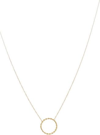 Italian Gold, Inc 10K Twisted Circle Adjustable Necklace