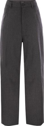 Fabiana Filippi 5 Pocket Virgin Wool Pinstripe Trousers