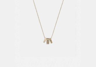 Coach Signature Enamel Necklace