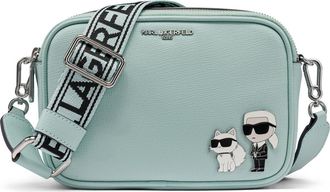 Karl Lagerfeld Maybelle Crossbody with Karl & Choupette Pins in Fresh Mint at Nordstrom