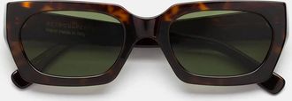 Retro Superfuture Sunglasses Teddy 3627 9 Rz Havana/Green Unisex