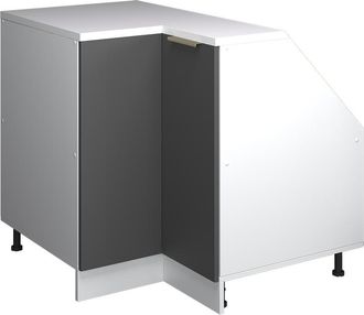 Vicco Armario Para Techo Inclinado Armario De Esquina Rion, Antracita-oro, 75.6 X 81.6 Cm Con 1 Puerta, Carcasa Del Armario 60 Cm De Profundidad, Vicco