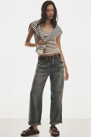 Pilcro The Jenna Mid-Rise Relaxed Jeans by Pilcro
