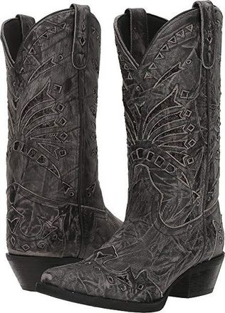 Laredo Stevie Cowboy Womens Boots Black : 6.5 B - Medium, Leather