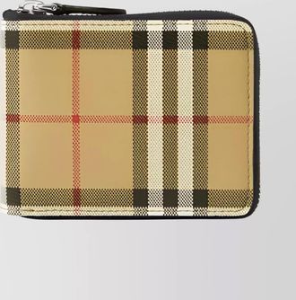 Burberry printed canvas zip wallet