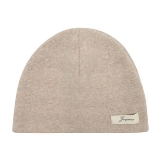 Jacquemus Womens Acu00809ak00286-130 Beanie Beige Wool