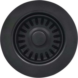 OEM Fregadero De Cocina Negro Con Cesta Coladora Y Tapa De Filtro De Desag&uuml;e Para Fregaderos De Granito/arcilla Refractaria (114,3 Mm De Di&aacute;metro) -crezuo