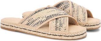 Tommy Hilfiger Espadrille muiltjes van raffia