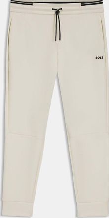 HUGO BOSS Heren trainingsbroek van Boss Zone met streepdetails in wit