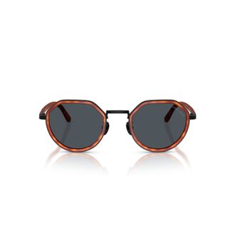 Giorgio Armani 0ar6181 Geometric Tortoiseshell Sunglasses with Metal Accents