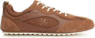 Tory Burch Field Sneaker - Dames - Sneakers - Bruin - 37 1/2 EU - Polyester - Schoenen