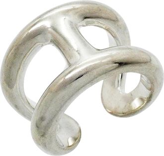 Herm&egrave;s Silver 925 Band Ring (Pre-Owned)
