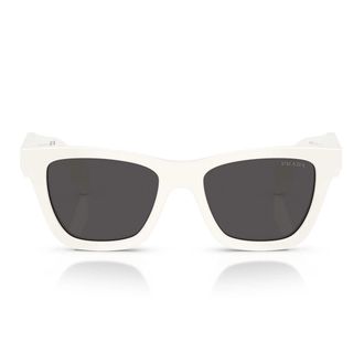 Prada Sunglasses Prc07 S 17 K08 Z Talc White/Dark Grey Women