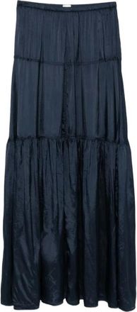 Aspesi Rokken Blauw - Dames - Maxi Rokken - Blauw - XS - Rokken