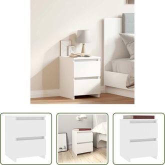 vidaXL vidaXL Comodino per camera da letto - Comodino Bianco 30x30x40 cm Legno Ingegnerizzato