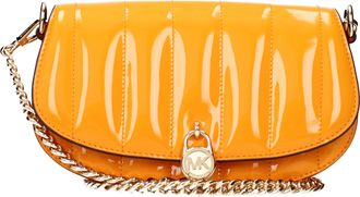 Michael Kors Mila Damens Orangefarbene Umh&auml;ngetasche aus Lackleder