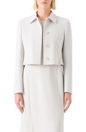 Akris Helios Short Jacket in Light Greige at Nordstrom, Size 12