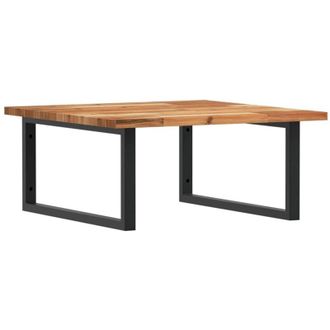 vidaXL Estante De Lavabo De Pared Acero Y Madera Maciza De Acacia Vidaxl