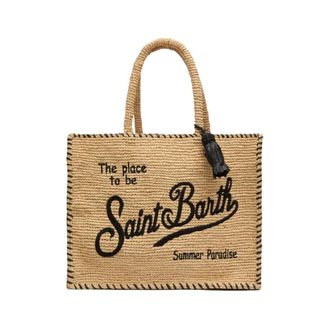MC2 Saint Barth Tote Bags, female, Beige, Size: ONE SIZE Borsa Vanity