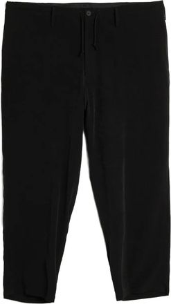 Yohji Yamamoto Pantaloni con coulisse - Nero