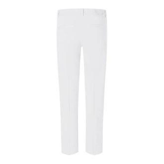 Cambio Cropped broek met persplooien - Dames - Vrijetijds broeken - Wit - 3XL - Broeken