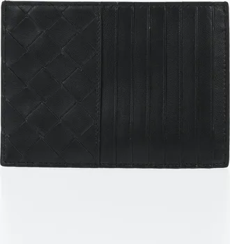 Bottega Veneta Woven Leather Cardholder with Zip Closure Bottega Veneta