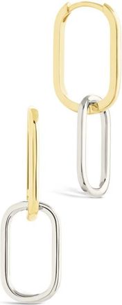 Sterling Forever Raleigh Link Drop Earrings in Gold at Nordstrom