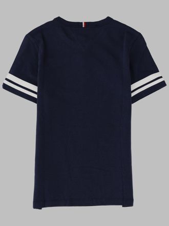 Tommy Hilfiger Organic Cotton with Contrast Detail T-Shirt - Blue