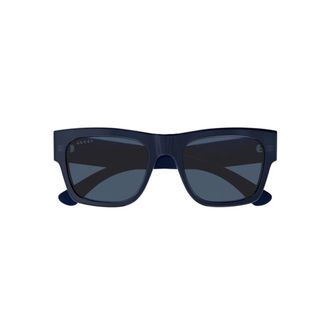 Gucci Sunglasses, male, Blue, 54 MM, Square Frame Sunglasses