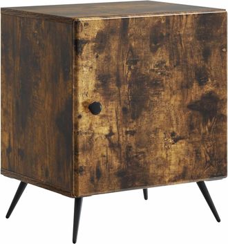 vidaXL Armario De Noche Roble Ahumado 43 X 34,5 X 50 Cm Vidaxl
