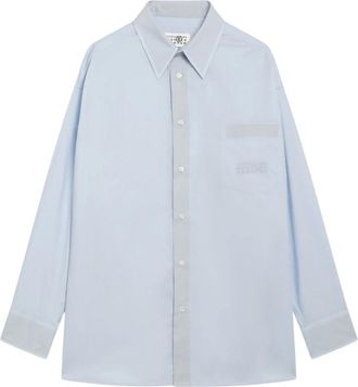 Maison Margiela Heren, Overhemden, Blauw, Maat: M