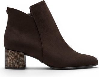 Tamaris Womens Brown Faux Heeled Ankle Boots - 25354-43