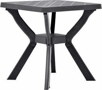 vidaXL Mesa Bistr&oacute; Pl&aacute;stico Gris Antracita 70x70x72 Cm Vidaxl
