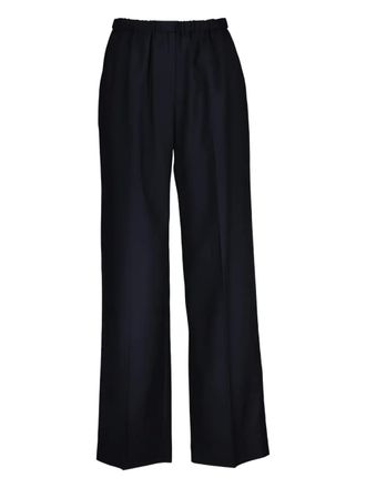 GANT elasticated-waistband trousers - Blue