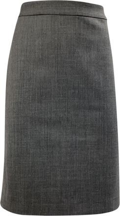 Nili Lotan Nili Lotan Pippa Pencil Skirt in Grey Polyester